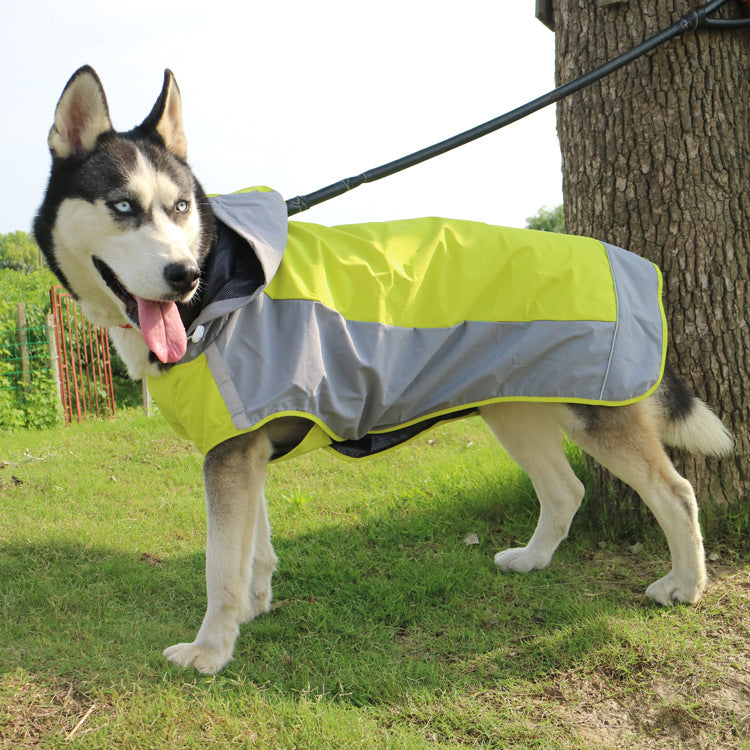 Two-Tone Waterproof Dog Raincoat