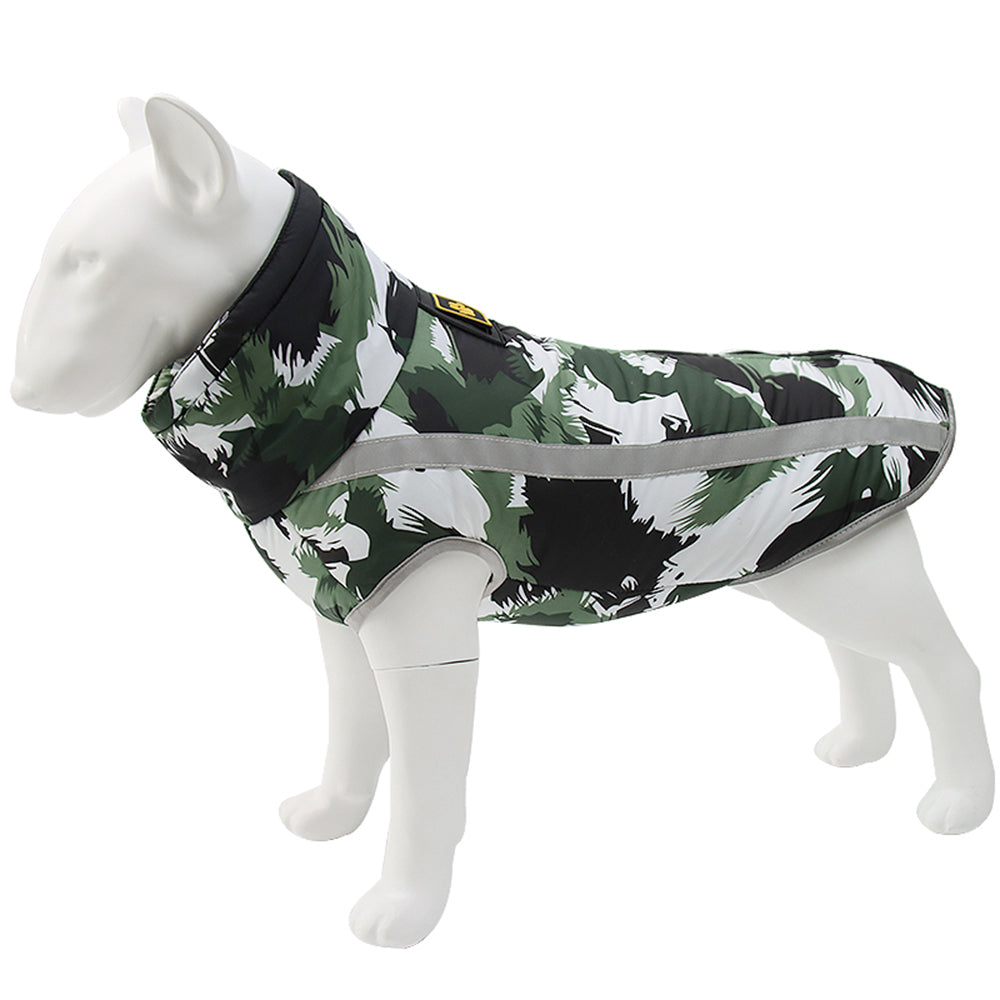 Patterned Insulated Winter Coat