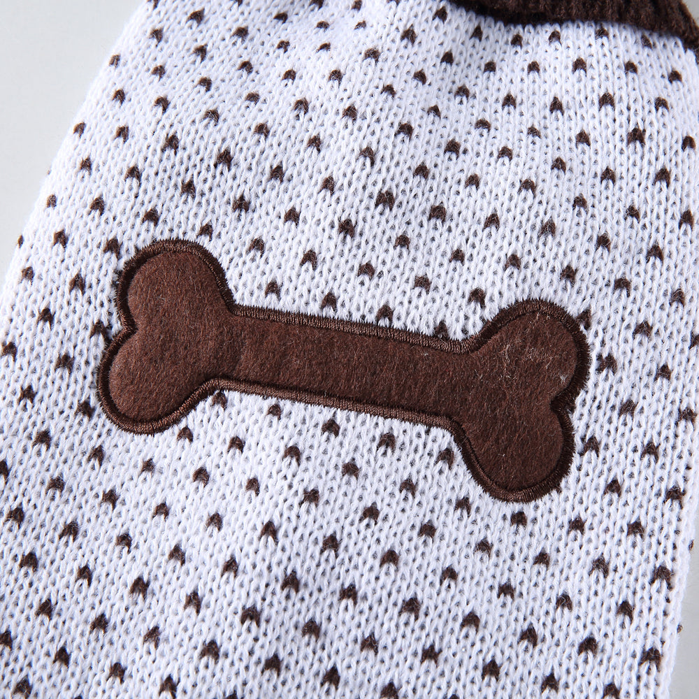 The Heart Print Dog Sweater
