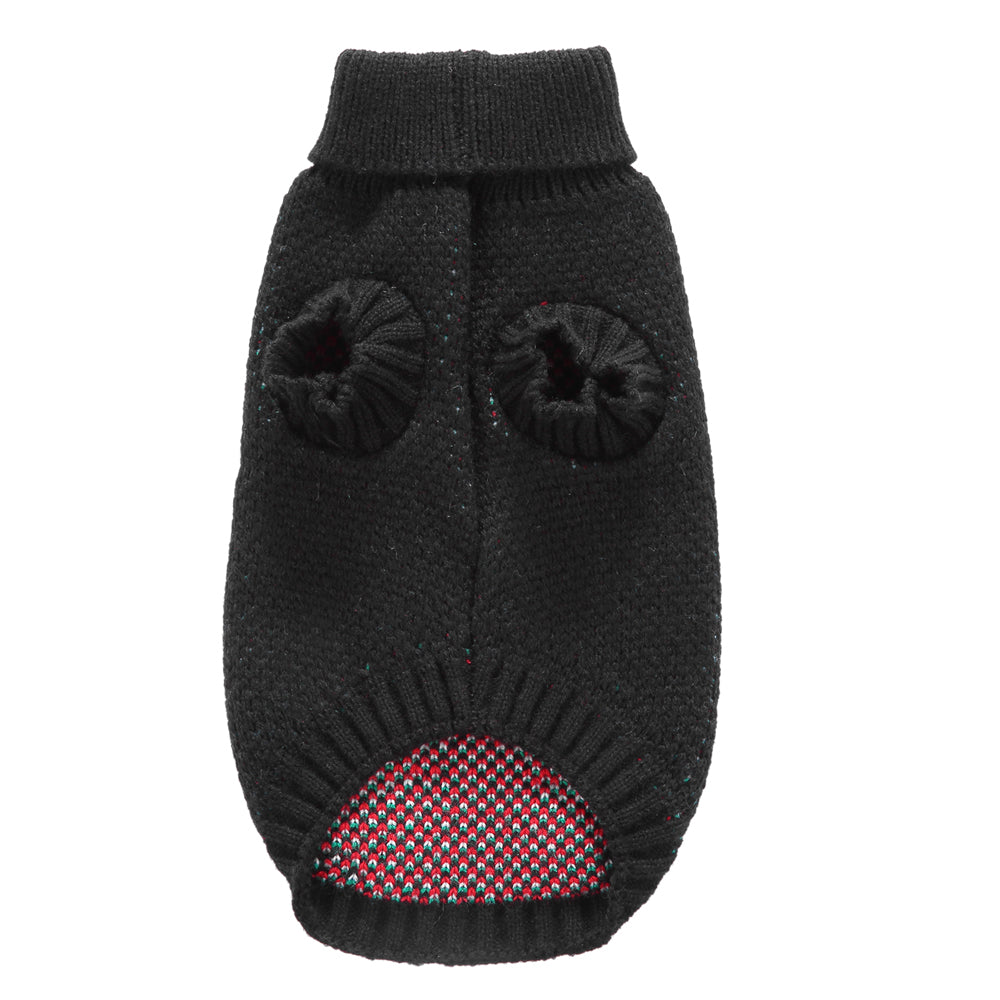 The Skull & Candy Canes Dog Sweater