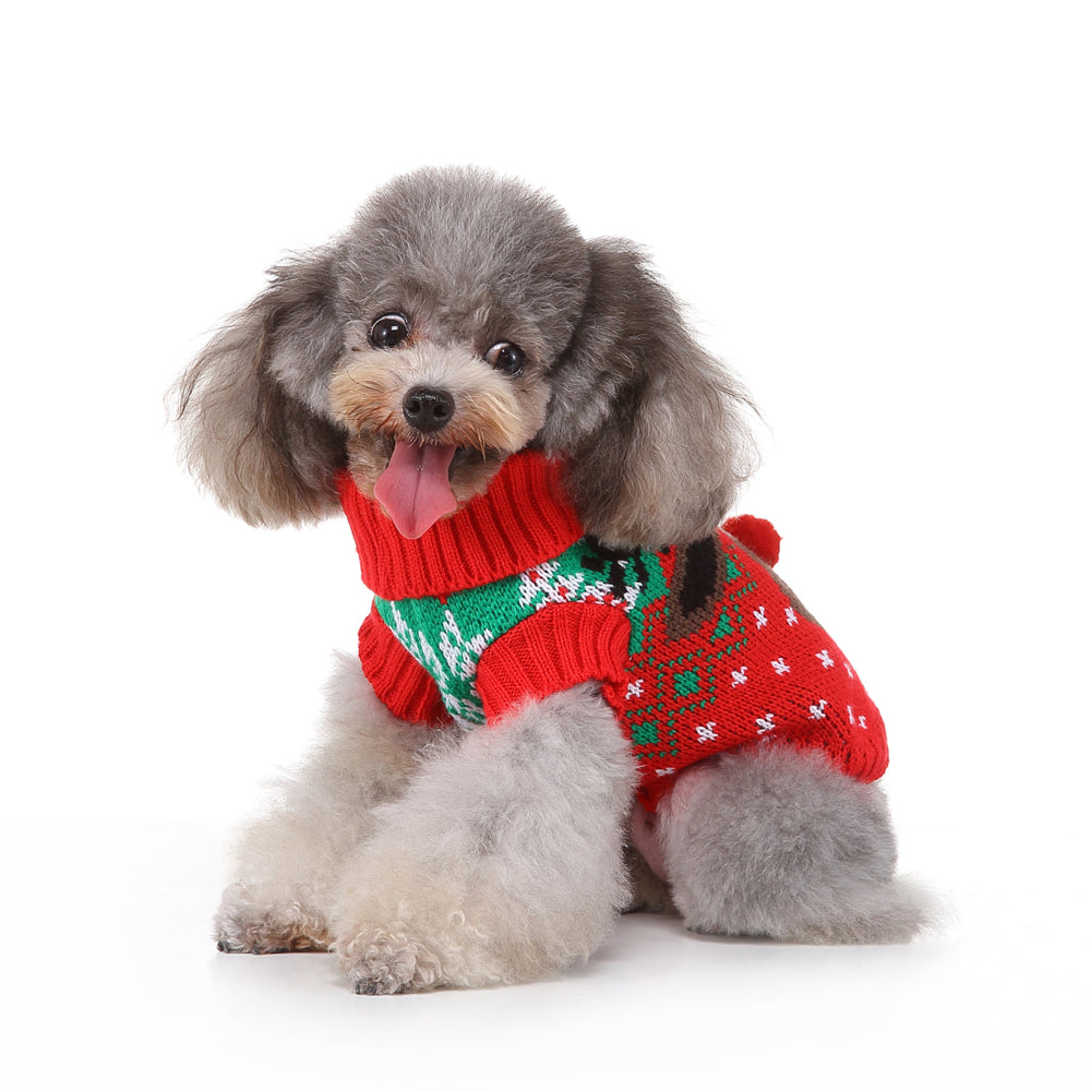 Jolly Reindeer Pooch Sweater