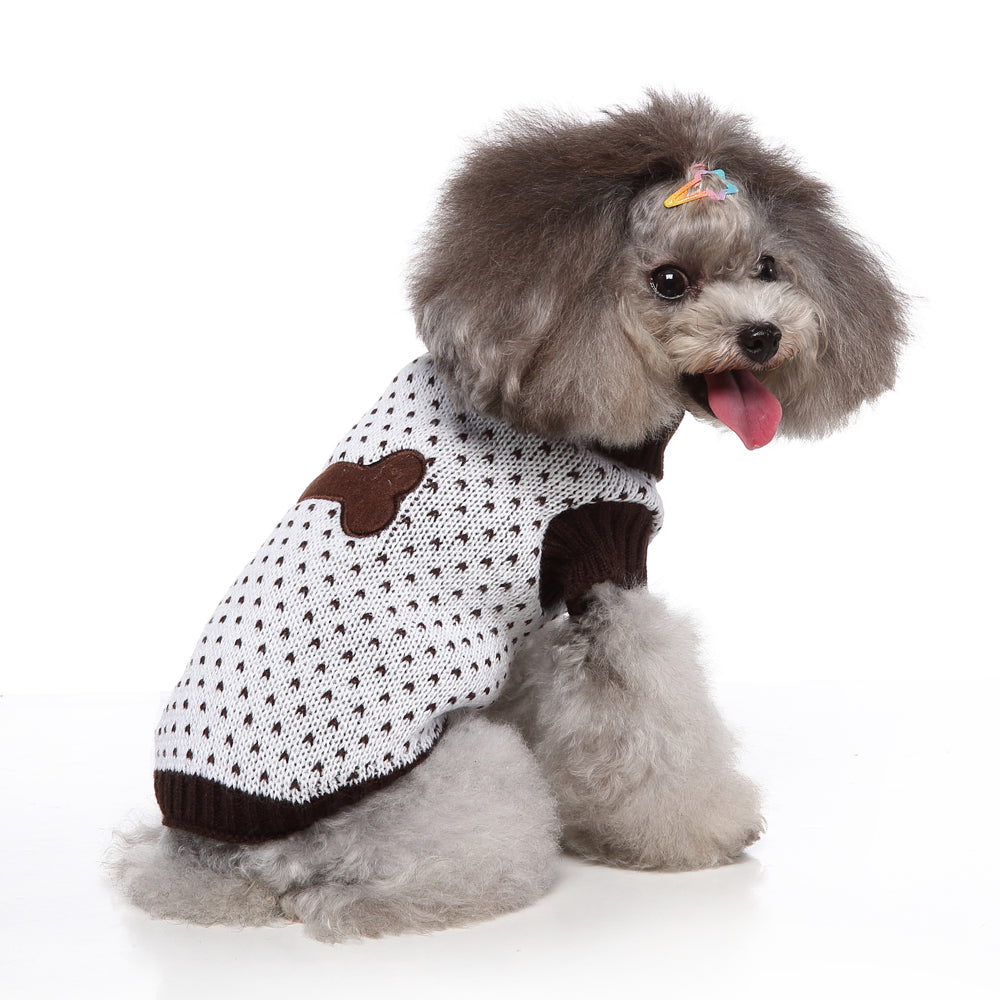 The Heart Print Dog Sweater