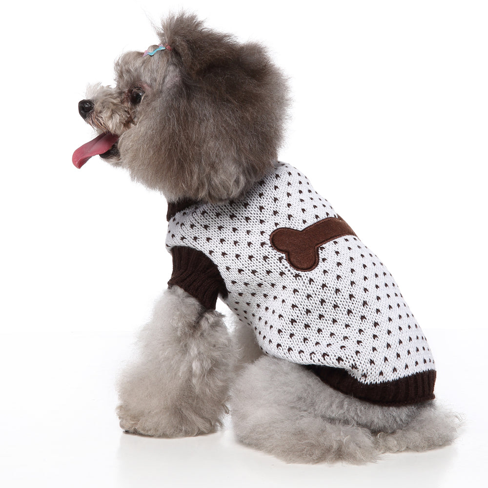 The Heart Print Dog Sweater