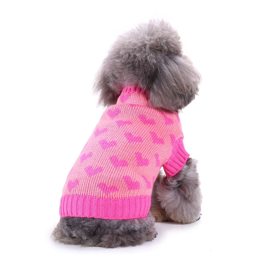 Sweetheart Pink Dog Sweater