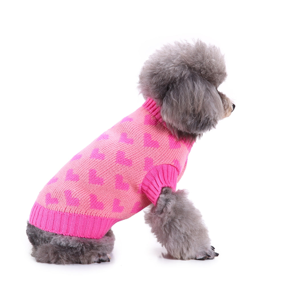 Sweetheart Pink Dog Sweater