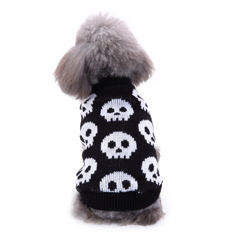 Spooky Skulls Dog Sweater