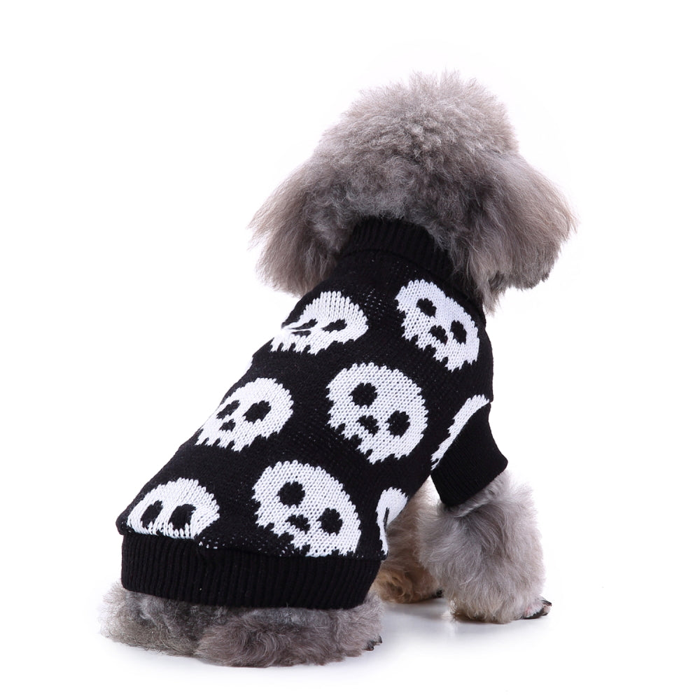 Spooky Skulls Dog Sweater
