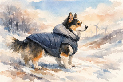 Windproof Dog Jacket for Cold Walks