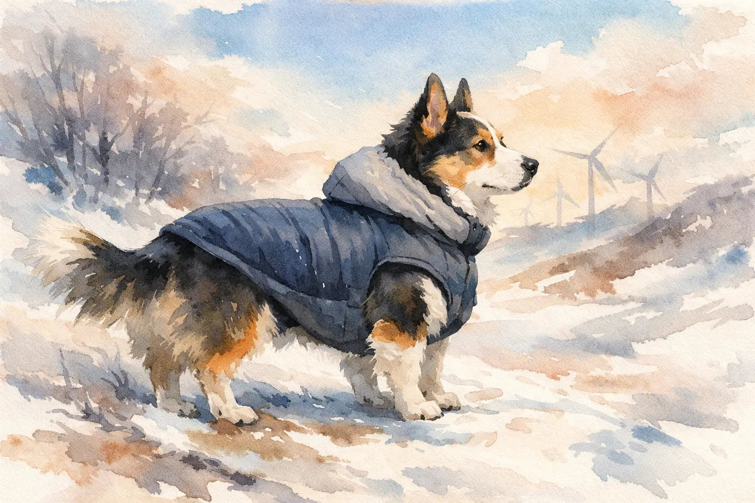 Windproof Dog Jacket for Cold Walks