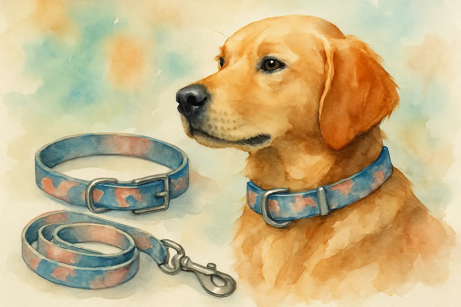 Matching Dog Collar and Leash Done Right