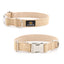 Premium Linen Dog Collar with Metal Buckle