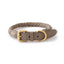 Braided Leather Dog Collar and Leash Set