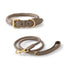 Braided Leather Dog Collar and Leash Set