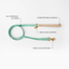 Pastel Leather Dog Leash