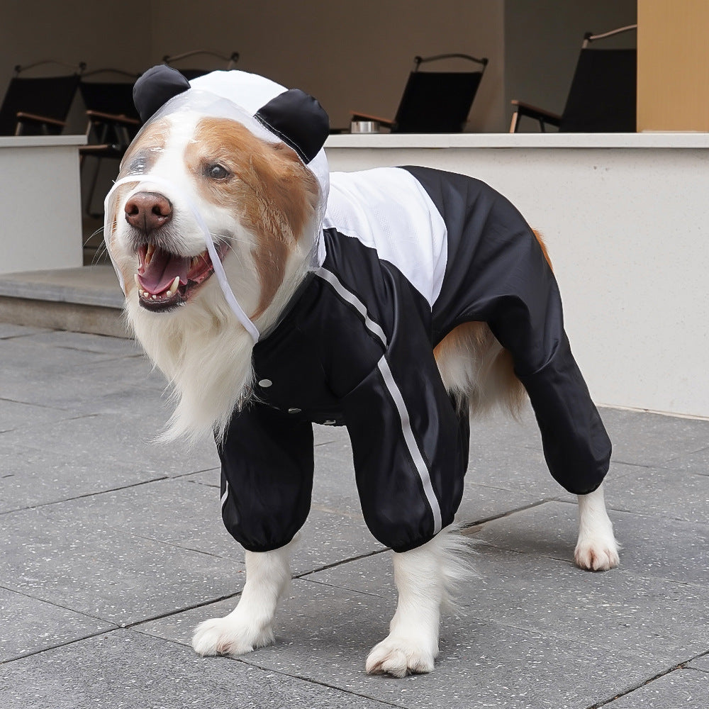 Panda-med Dog Raincoat