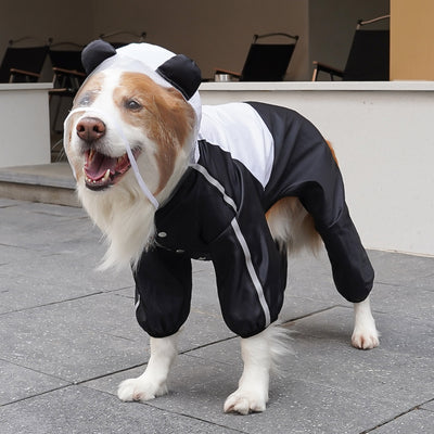 Panda-med Dog Raincoat