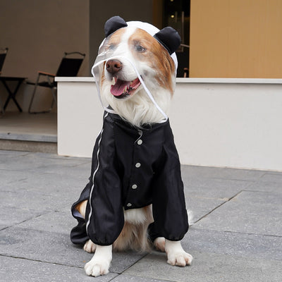 Panda-med Dog Raincoat