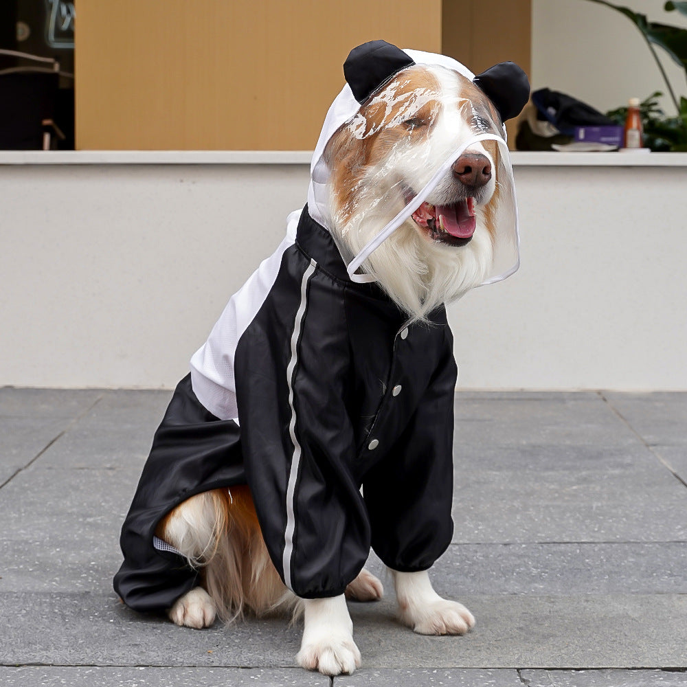 Panda-med Dog Raincoat