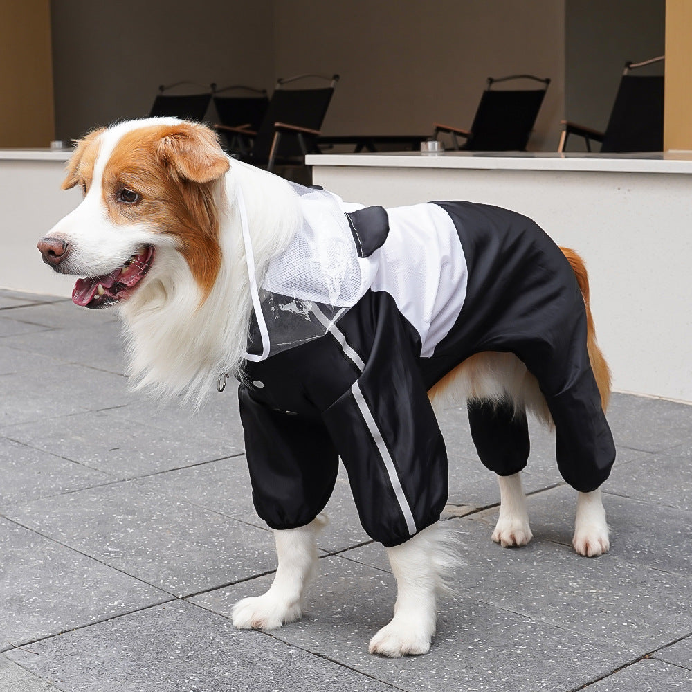 Panda-med Dog Raincoat