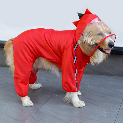 Dragon-med Dog Raincoat