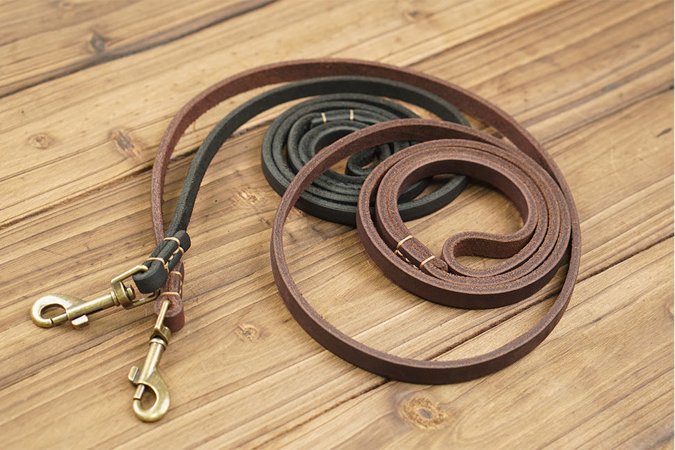 Genuine Leather Dog Leash