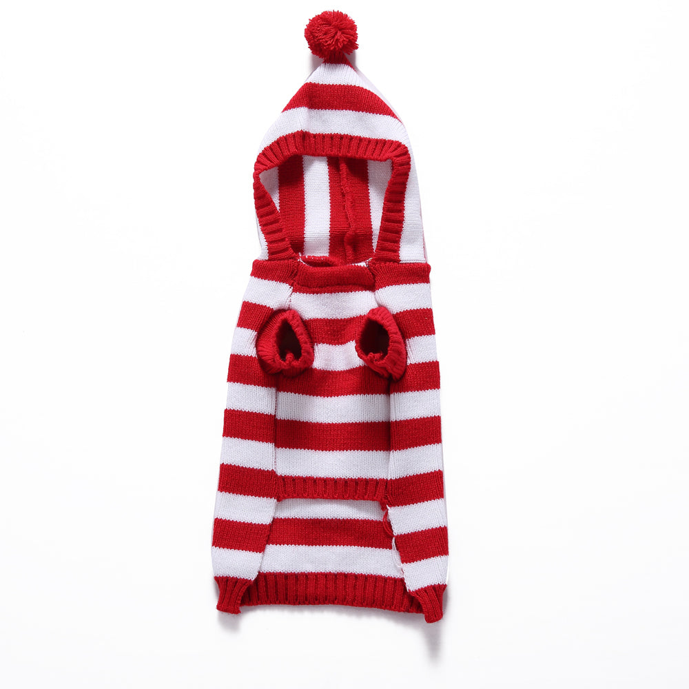 The Candy Cane Stripes Dog Sweater