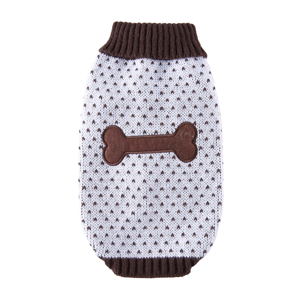 The Heart Print Dog Sweater