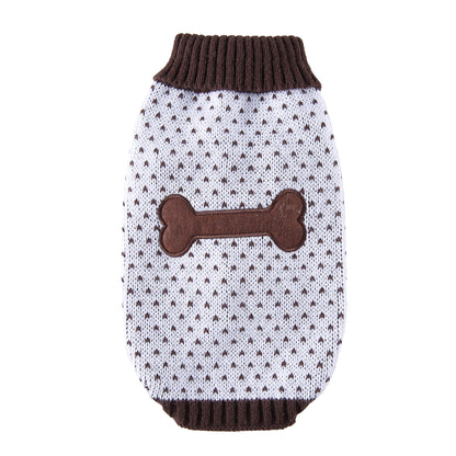 The Heart Print Dog Sweater