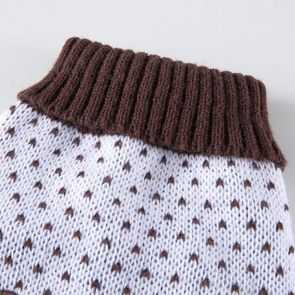 The Heart Print Dog Sweater