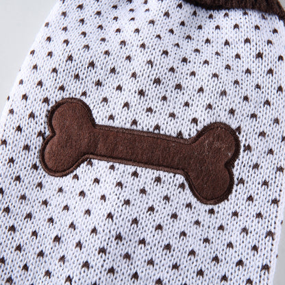 The Heart Print Dog Sweater