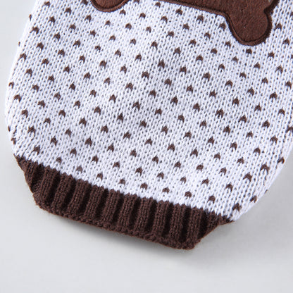 The Heart Print Dog Sweater