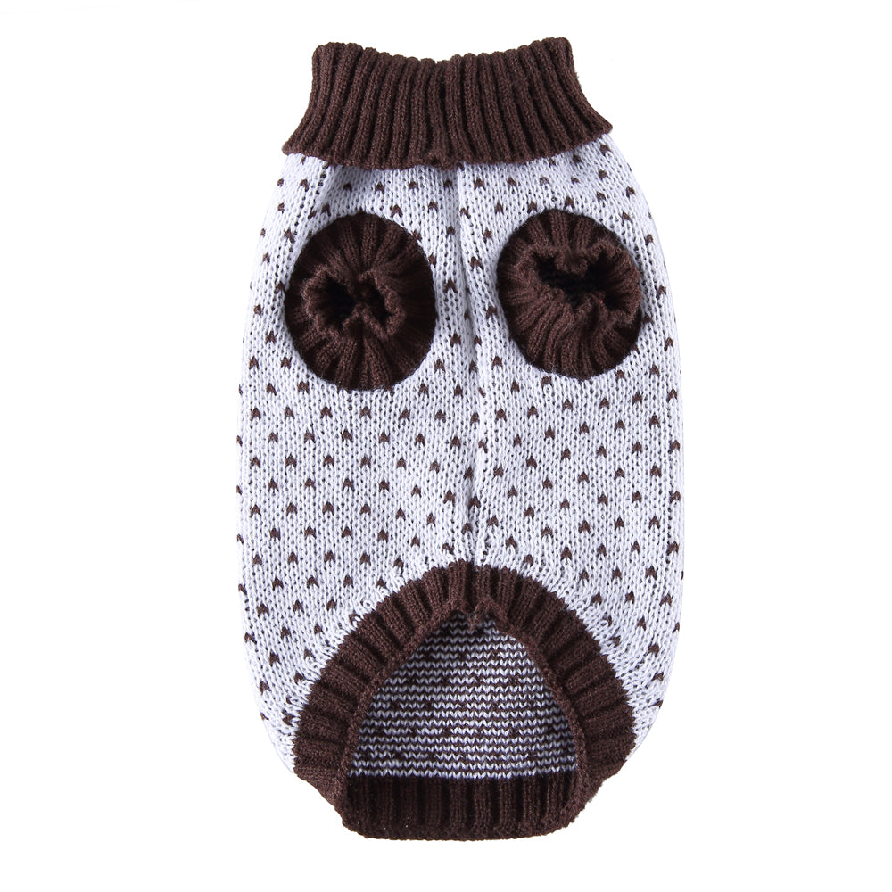 The Heart Print Dog Sweater