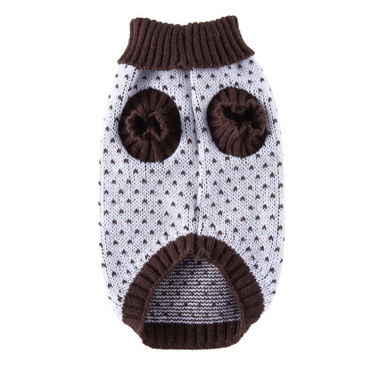 The Heart Print Dog Sweater