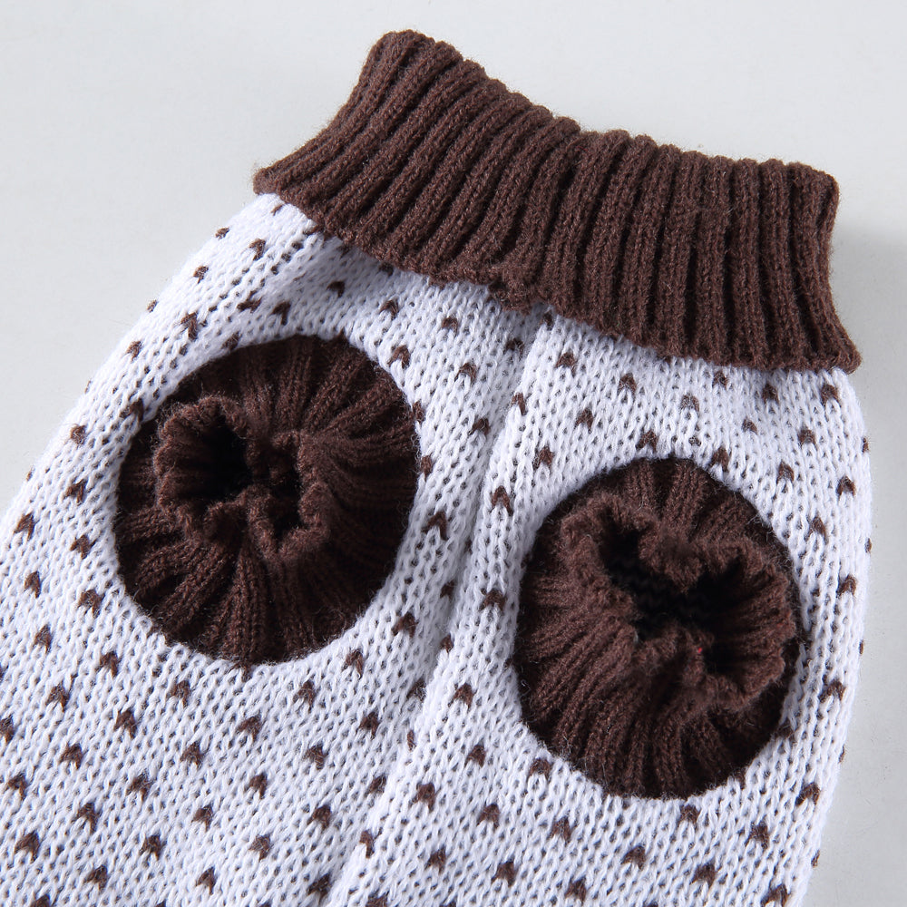 The Heart Print Dog Sweater