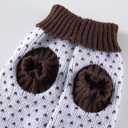 The Heart Print Dog Sweater