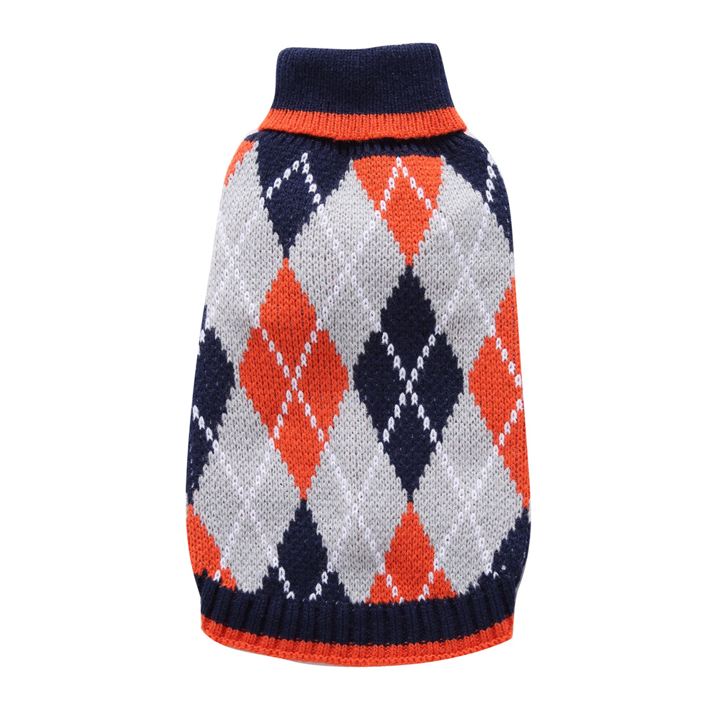 The Cozy Argyle Dog Sweater