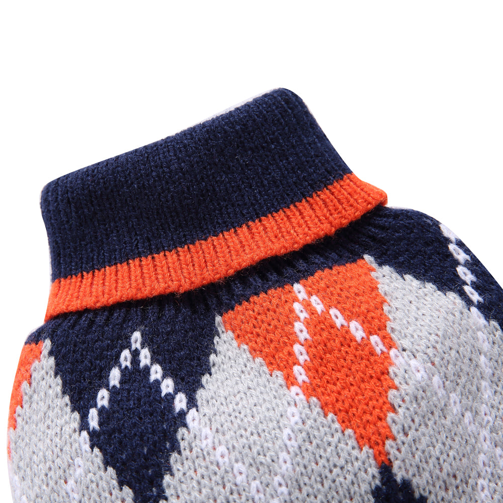 The Cozy Argyle Dog Sweater