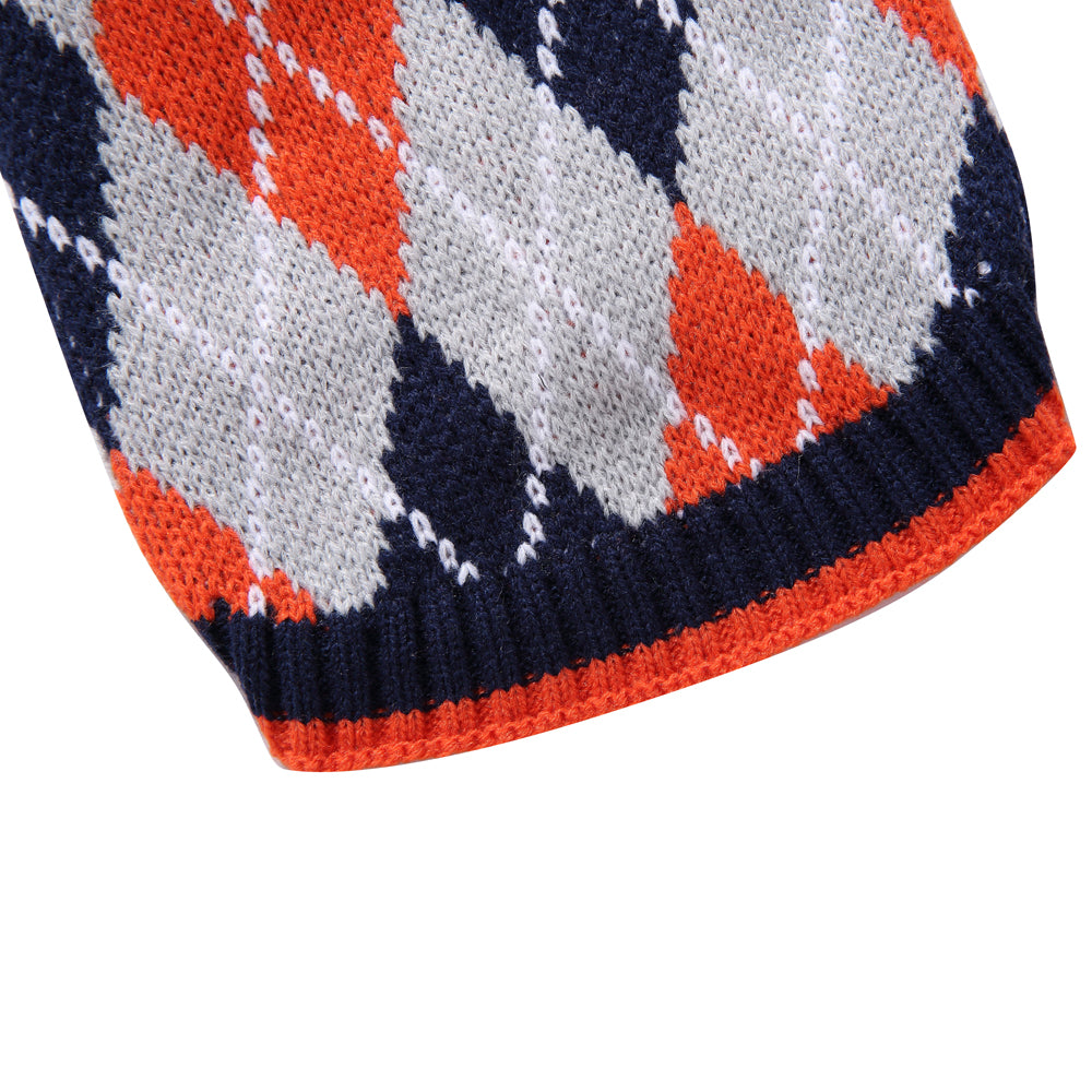 The Cozy Argyle Dog Sweater