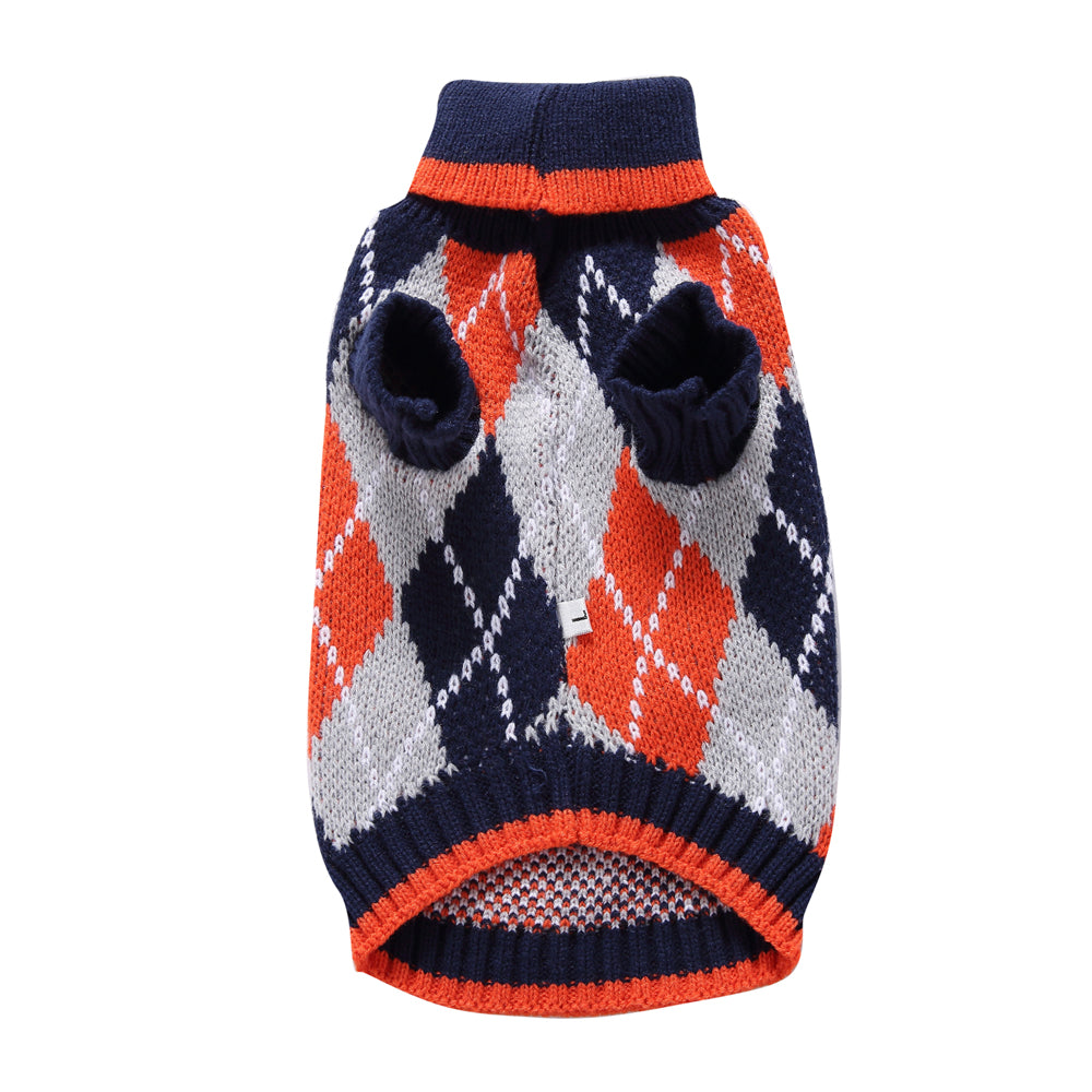 The Cozy Argyle Dog Sweater