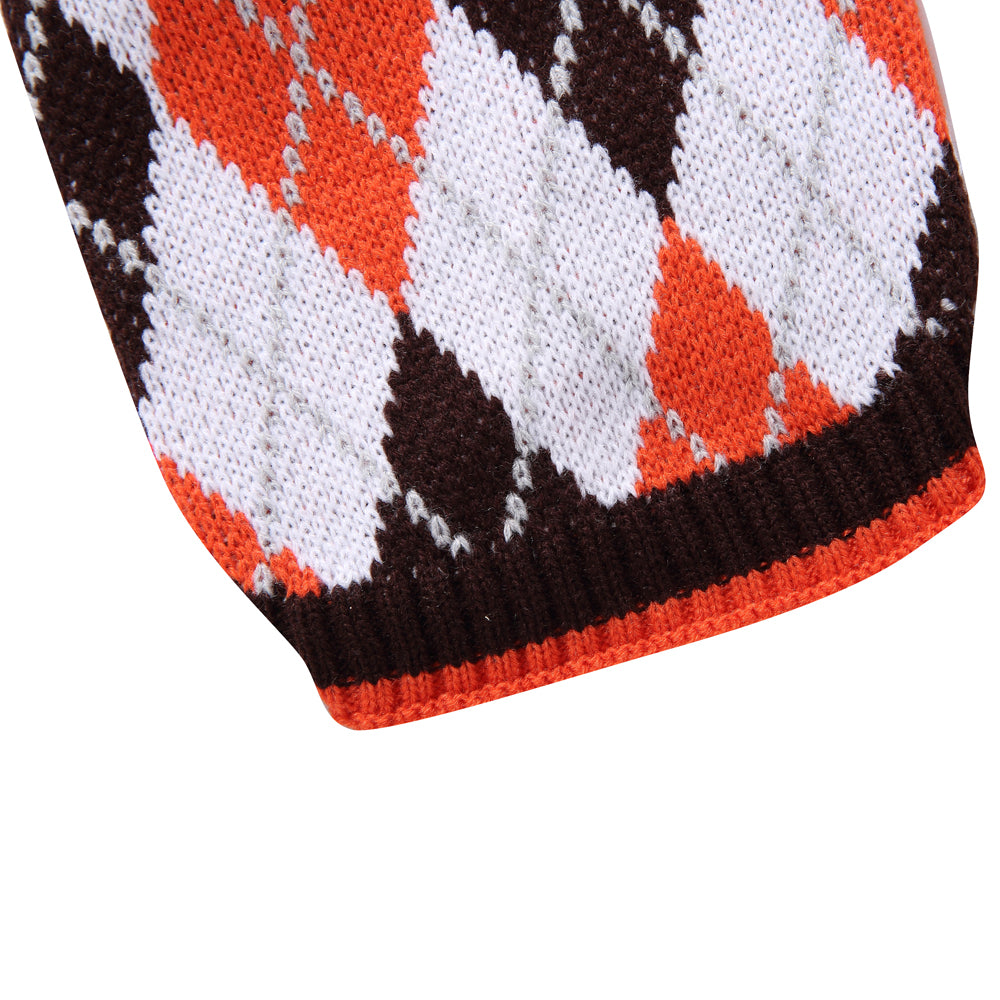 The Cozy Argyle Dog Sweater