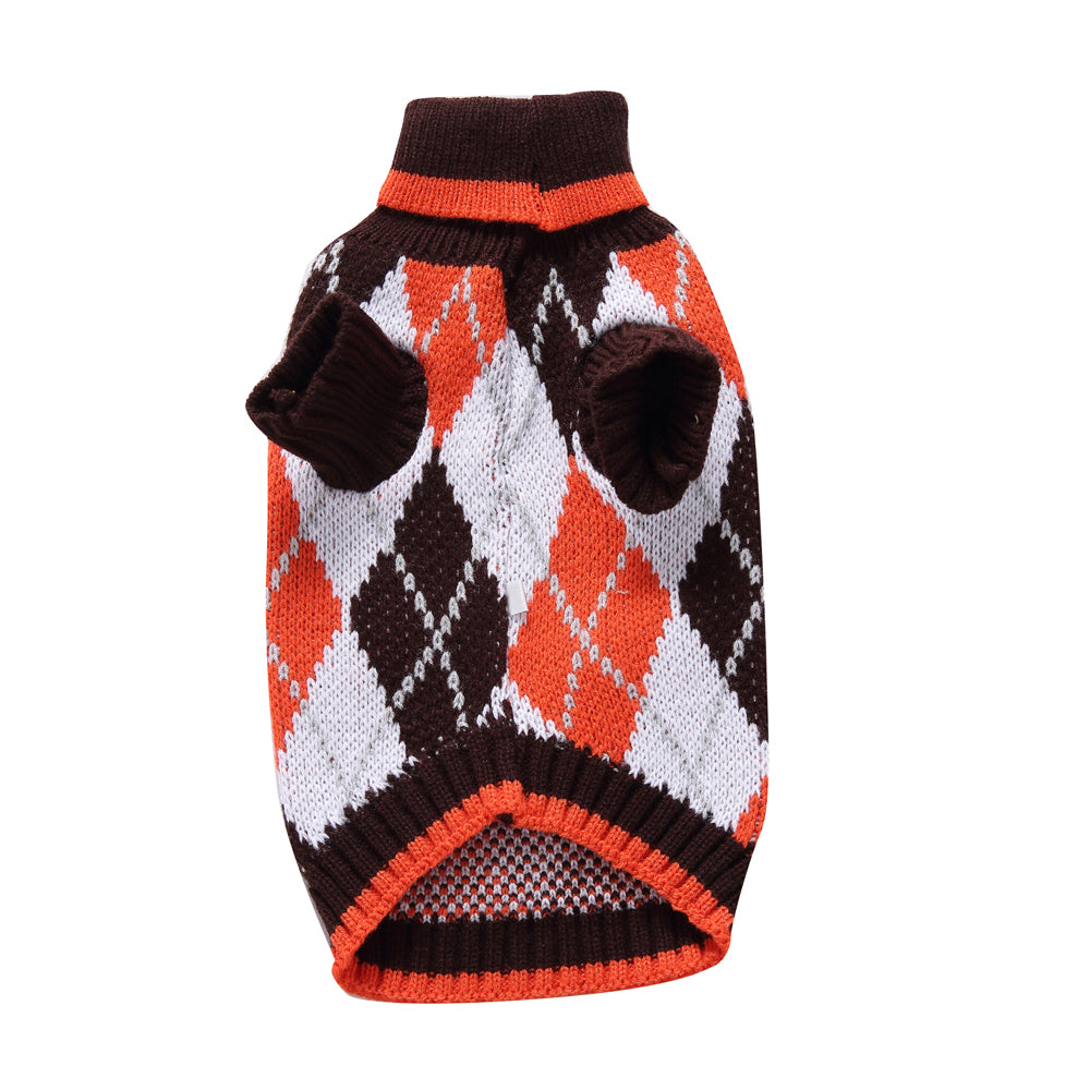 The Cozy Argyle Dog Sweater