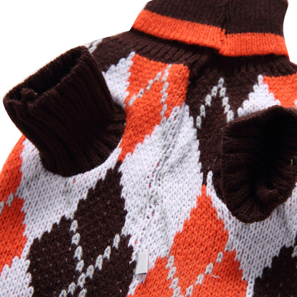 The Cozy Argyle Dog Sweater