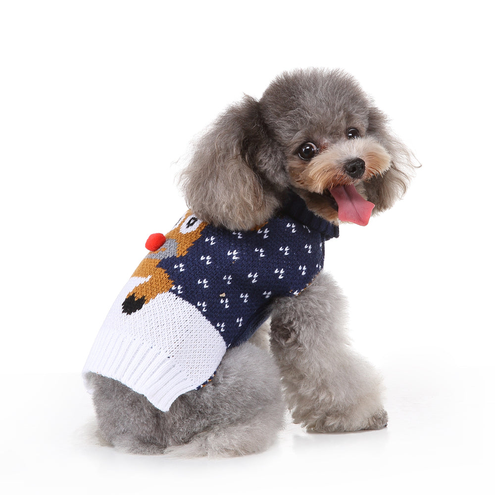 The Rudolph's Cozy Dog Sweater
