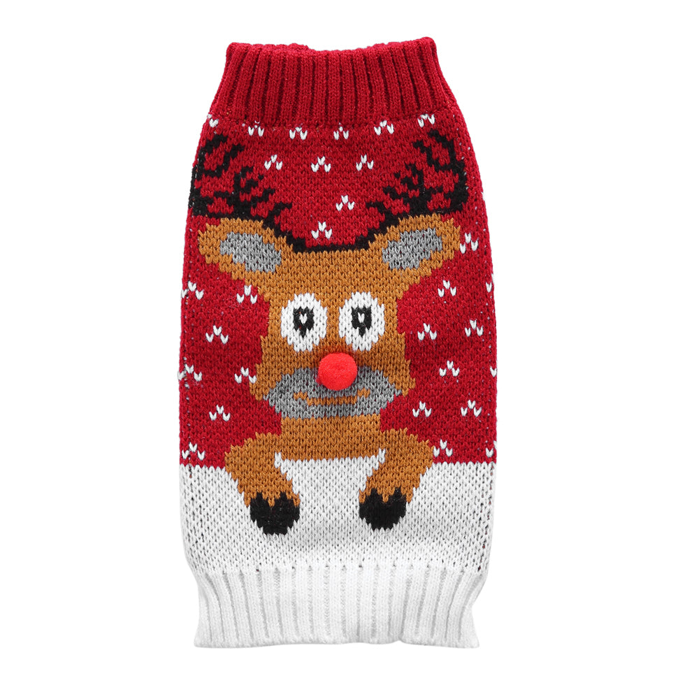 The Rudolph's Cozy Dog Sweater