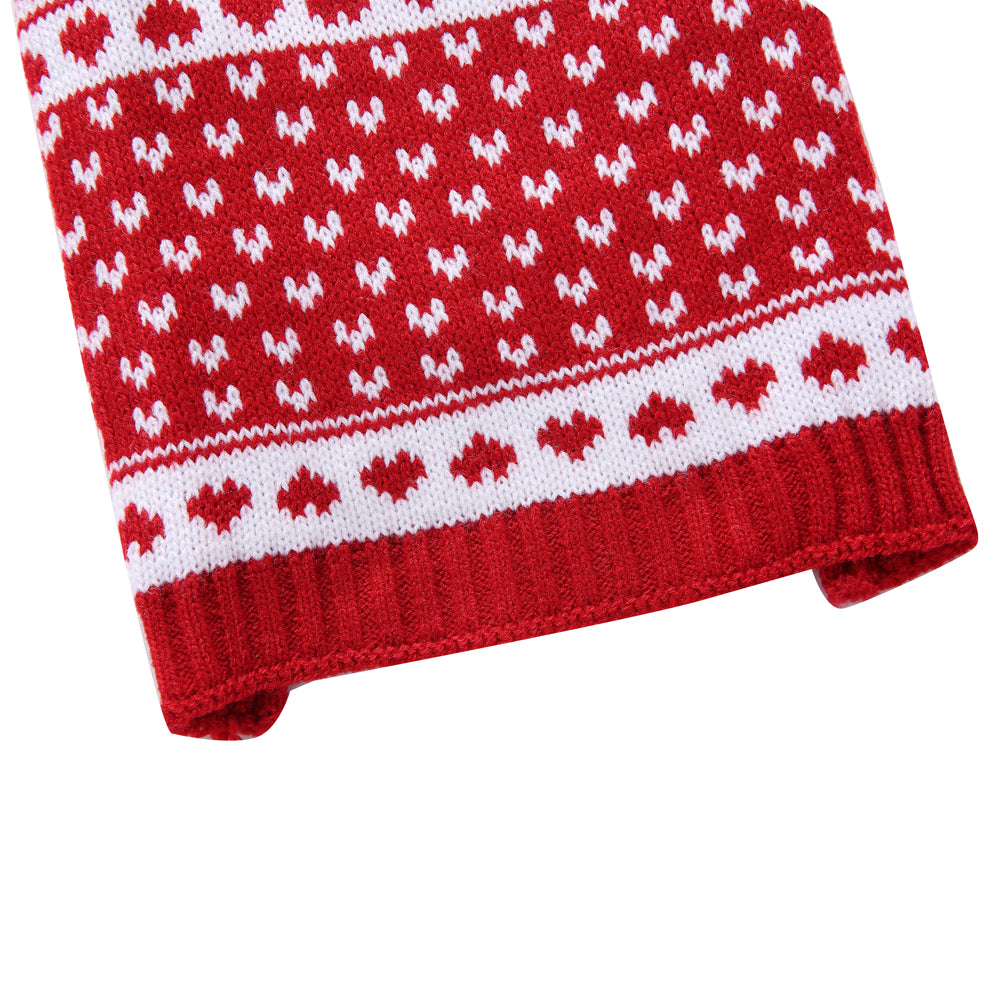 Cozy Hearts Dog Sweater