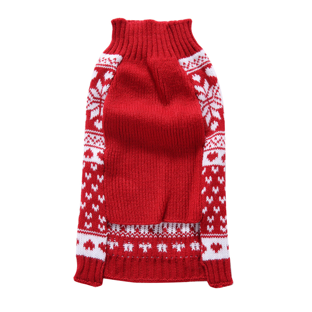 Cozy Hearts Dog Sweater