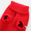 Festive Holiday Candy Cane Dog Sweater