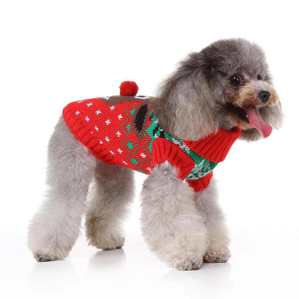 Jolly Reindeer Pooch Sweater