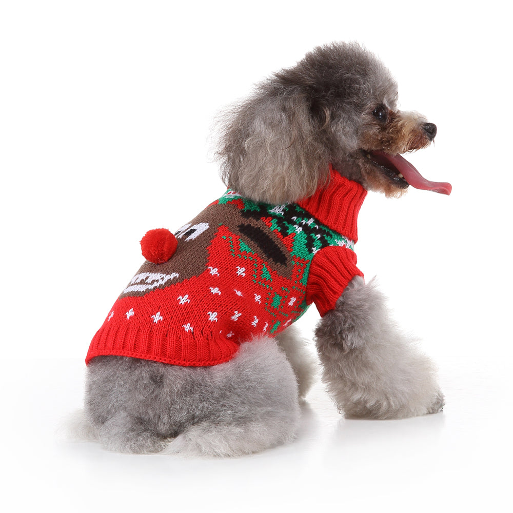 Jolly Reindeer Pooch Sweater