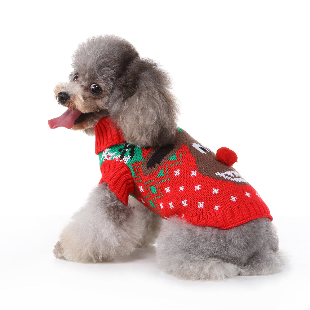 Jolly Reindeer Pooch Sweater